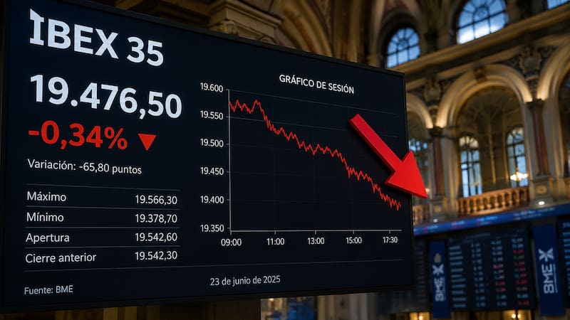 Se acabó la euforia en Bolsa: las tecnológicas tumban al IBEX 35 y borran los 19.500 puntos