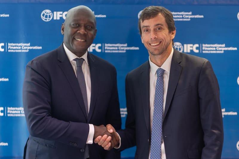 Makhtar Diop, director general de la IFC, y Martín Brandi, CEO de PCR