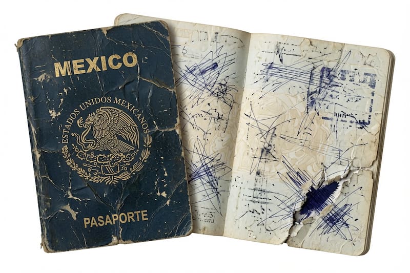 Así podría verse un pasaporte no válido para migraciones.