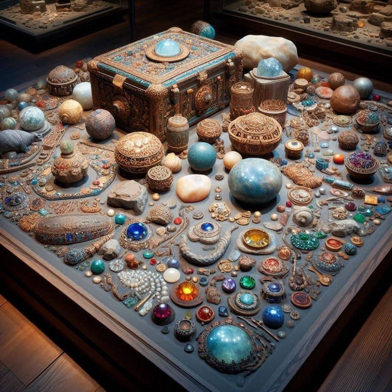 Piedras preciosas. Fuente: Bing AI.