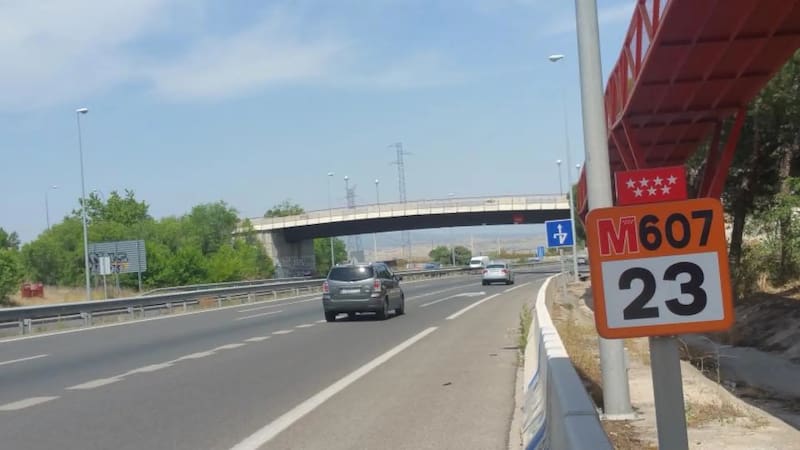 La M-607 es una de las vías donde se construirá el paso ecológico para reducir atropellos y reconectar hábitats.