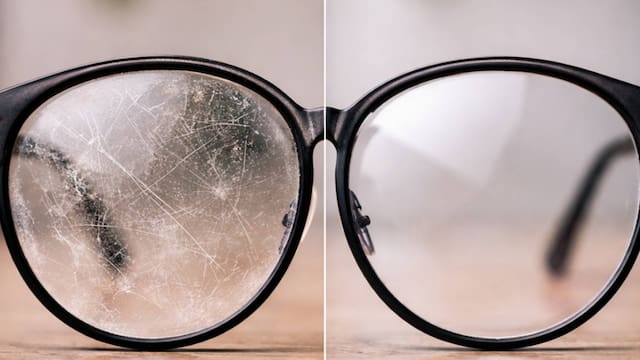 Ni detergente ni jabón: el truco sencillo para sacar los rayones de los lentes en segundos
