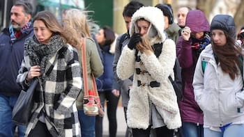 Ola de frío polar llega el martes: temperaturas cercanas a 0° y fuertes vientos
