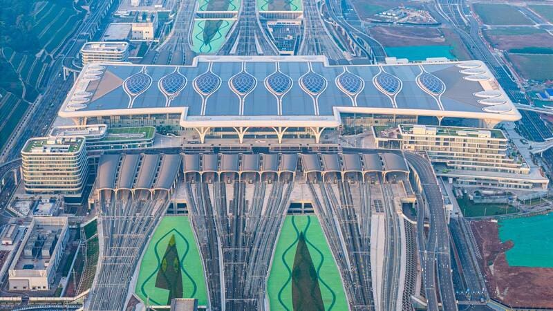 La terminal de ferrocarriles más extensa del planeta tiene la misma medida que 170 campos de fútbol. (Fuente: Redes sociales).