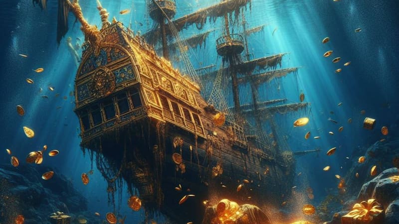 Una operación científica estatal recuperó las primeras piezas del galeón hundido en 1708. (Fuente: Archivo)