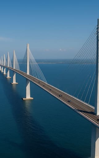 Construyen uno de los puentes más extensos de América: tiene un cableado de miles de metros y conecta a todo el continente