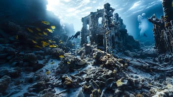 El hallazgo del siglo: encuentran una metrópoli similar a Atlantis en lo profundo de un lago