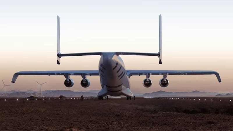 Emprende vuelo el avión de mayor tamaño del mundo (Fuente: ChatGPT - creada con IA).