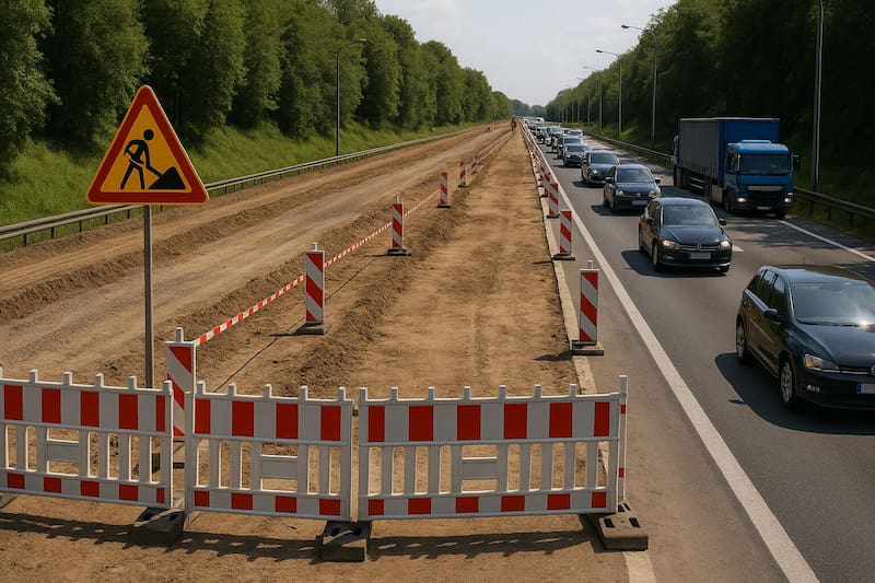 La obra contempla nuevos carriles, infraestructura para transporte público, ciclorrutas y mejoras que reducirían la congestión hacia el norte de Bogotá. (Fuente: Representación creada con IA)