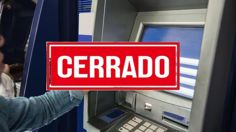 El cierre temporal de las dos entidades financieras altera la atención presencial. (Fuente: Montaje EC)
