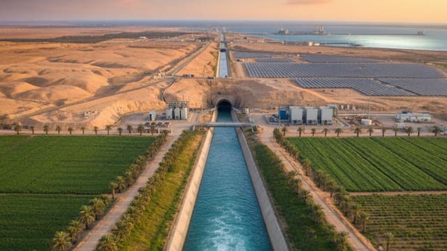 Crean río artificial de 130 kilómetros: no figura en los mapas oficiales, pero transporta millones de litros del recurso más preciado hacia este país