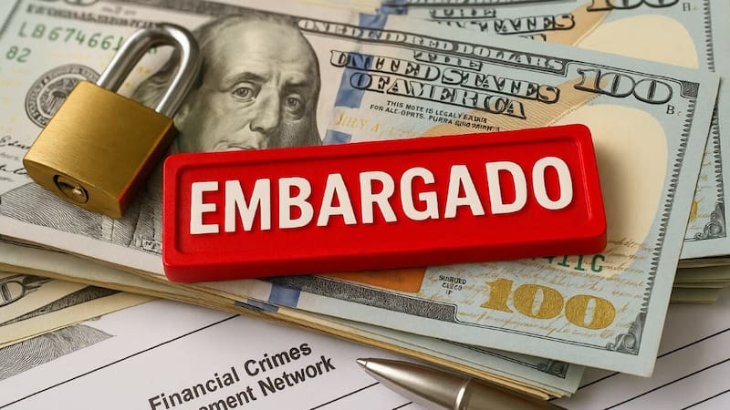 Una vez se compruebe el cumplimiento de la obligación tributaria, el banco podrá levantar el embargo y restablecer los servicios financieros. (Fuente: Archivo)