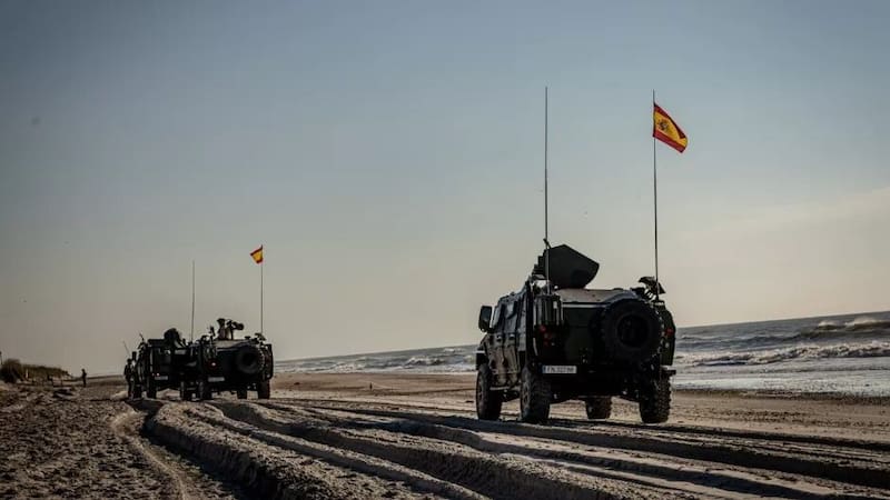 Tiembla Estados Unidos | Más de 300 marines y vehículos extranjeros emprendieron un masivo desembarco en la costa este. (Fuente: Archivo)