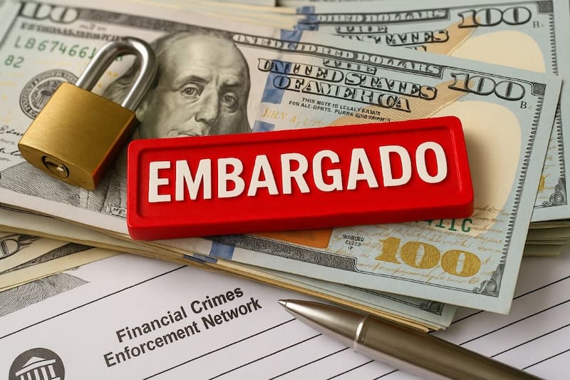 El SAT embarga cuentas bancarias y bienes personales a contribuyentes mororsos.