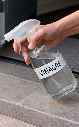 Rociar vinagre en la entrada de una casa | Para qué sirve y por qué recomiendan hacerlo los expertos