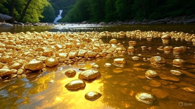 El descubrimiento del siglo: hallan toneladas de oro en un río dorado y toda la fortuna le pertenece solo a un país