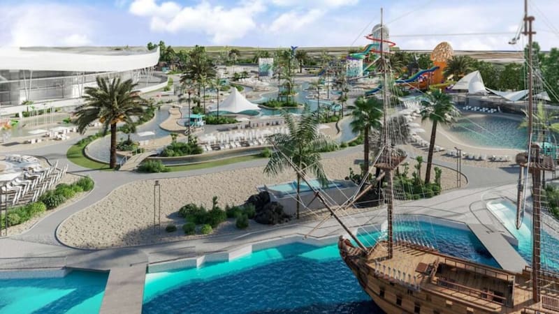 Inauguran el parque acuático más grande del país: cuenta con 30 toboganes y más de 50 atracciones. Foto: Infinito Water Park