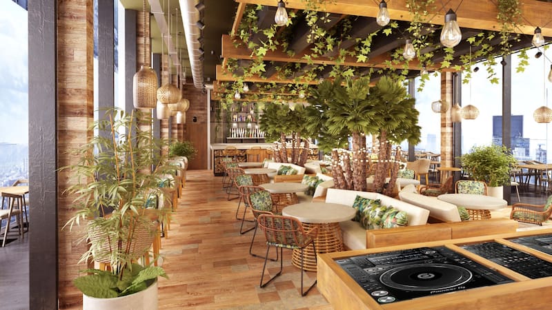 Inauguran en Palermo un polo gastronómico con restaurantes, bares y un rooftop de alto impacto: dónde queda