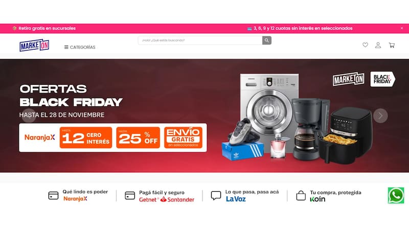 Inauguran un shopping con rebajas en ropa y electrónica: hay hasta 50% de descuento y cuotas sin interés. Foto: Marketon