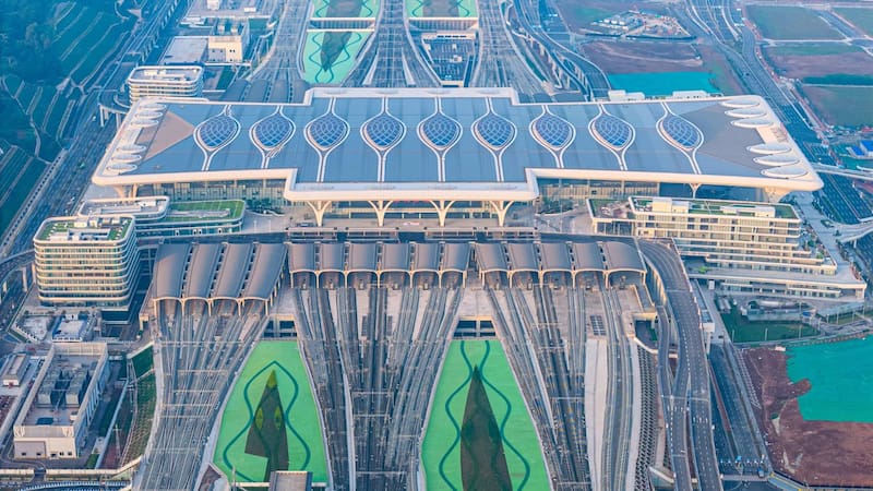Inauguraron la estación de trenes más grande del mundo: mide lo mismo que 170 canchas de fútbol. (Fuente: Archivo)