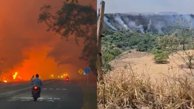Los organismos de socorro trabajan para controlar los incendios forestales que afectan diferentes municipios del Tolima.