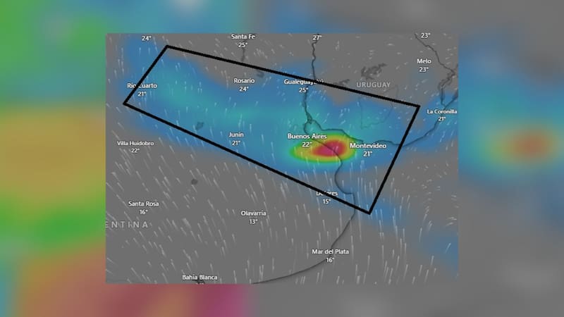 Ingresa al país un frente frío que sacará el calor insoportable y la humedad tropical
Fuente: Tiempo AMBA