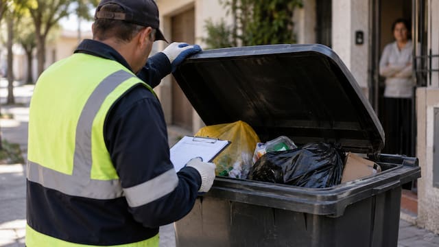 Oficial | Comenzarán a revisar casa por casa los contenedores de basura y multarán a quienes tiren estos residuos con la basura común