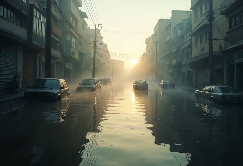 Ante una carretera inundada, la recomendación es dar la vuelta y buscar una ruta alternativa.