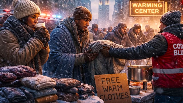 Nueva York ya habilitó el Código Azul por el extremo descenso de temperatura y la llegada de diluvios: en estos puntos se pueden conseguir beneficios y ayudas gratuitas