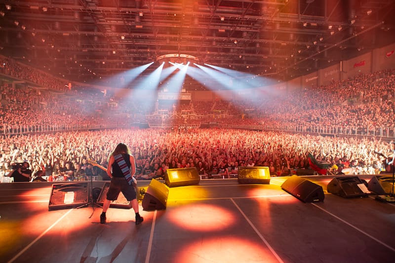 Show de Iron Maiden en Budapest el 27 de mayo de 2025.