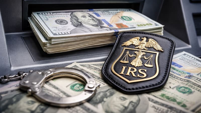 Es oficial: el IRS investiga una por una a todas las personas que hayan retirado más de este monto de sus cuentas bancarias (Imagen ilustrativa generada con ChatGPT)
