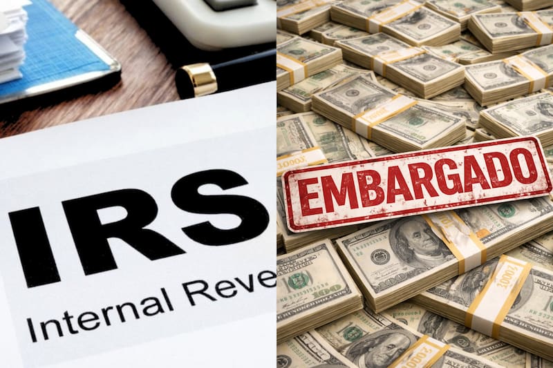 El IRS debe enviar un Aviso Final de Intención de Embargo al menos 30 días antes de aplicar un embargo. Fuente: Archivo.