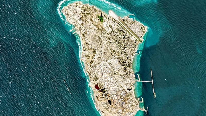 Es una franja de tierra de apenas 22 kilómetros cuadrados en el norte del Golfo Pérsico.