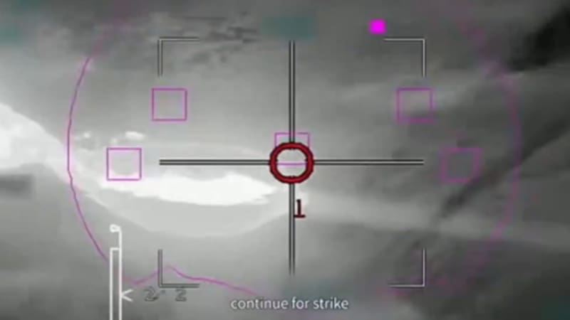 La mira del F-351 “Adir” al momento de derribar un avión iraní YAK-130