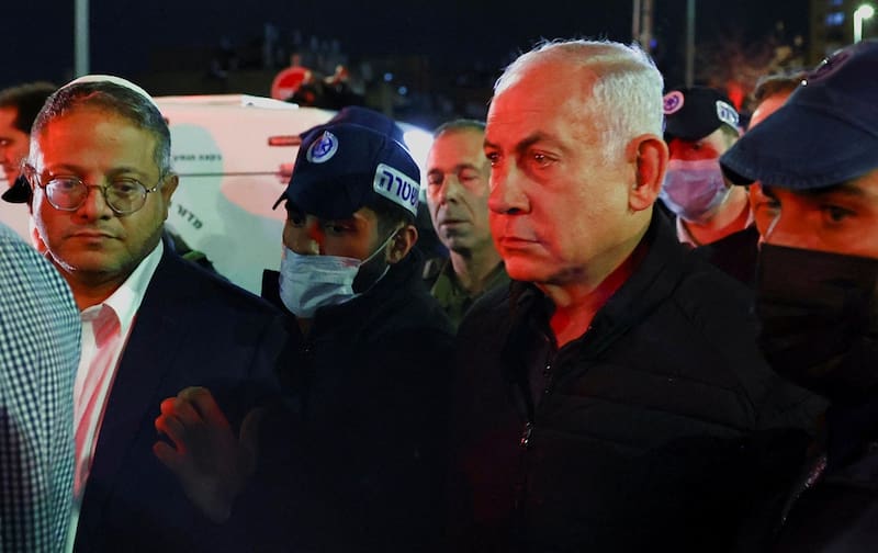 Itamar Ben-Gvir con Benjamin Netanyahu