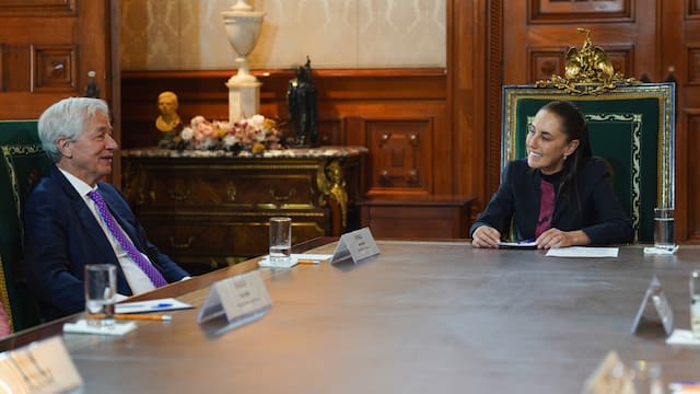 Presume Claudia Sheinbaum reunión con CEO del banco más valioso del mundo