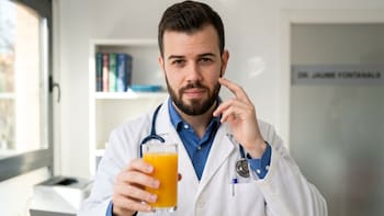 Jaume, experto en microbiota: “Aunque pueda parecerlo, el zumo de naranja no es saludable. 250 ml tienen seis cucharadas de azúcar”