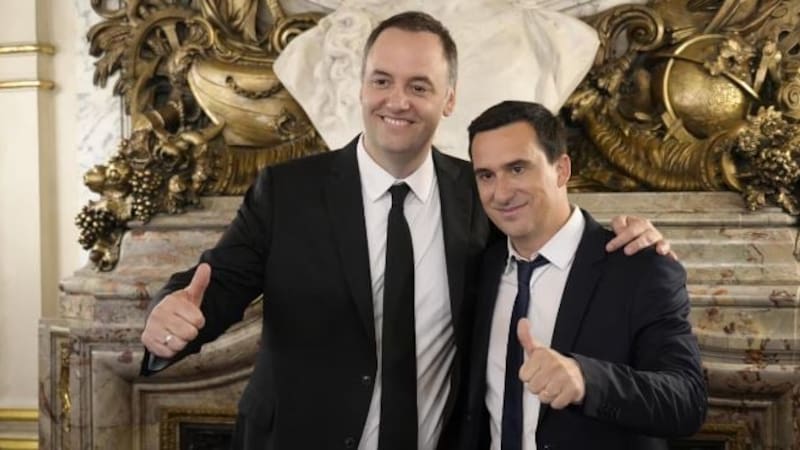 Javier Lanari y Manuel Adorni