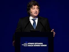 Javier Milei habla ante empresarios en el cierre del Latam Economic Forum