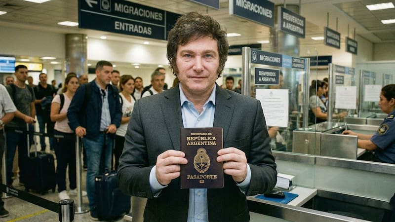 El pasaporte extranjero por sí solo no sirve para los argentinos con doble nacionalidad quieran salir del país. (Foto: Gemini - IA)