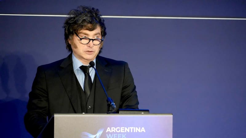 Javier Milei en el Argentina Week en París (Prensa Presidencia)