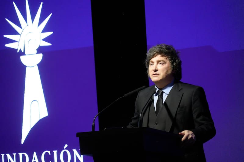 Javier Milei en la Fundación Faro (Prensa Presidencia)