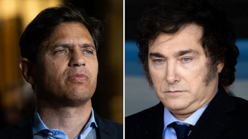 Javier Milei y Axel Kicillof.