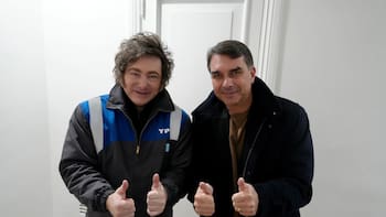 Milei confirmó que viajará a Brasil para respaldar la candidatura de Flávio Bolsonaro