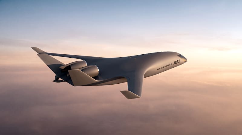 JetZero construye un avión con forma de mantarraya que promete hasta 50% menos combustible. Fuente: Jet Zero.