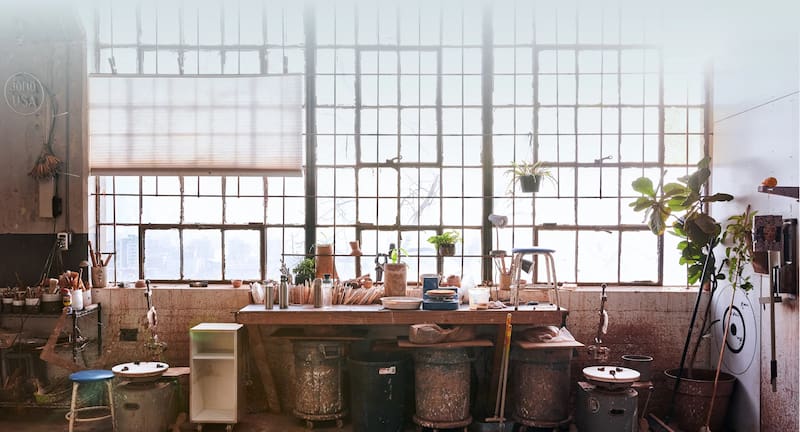 Jono Pandolfi's studio.