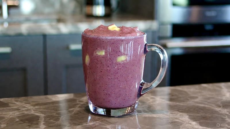 Licuado de remolacha y banana.