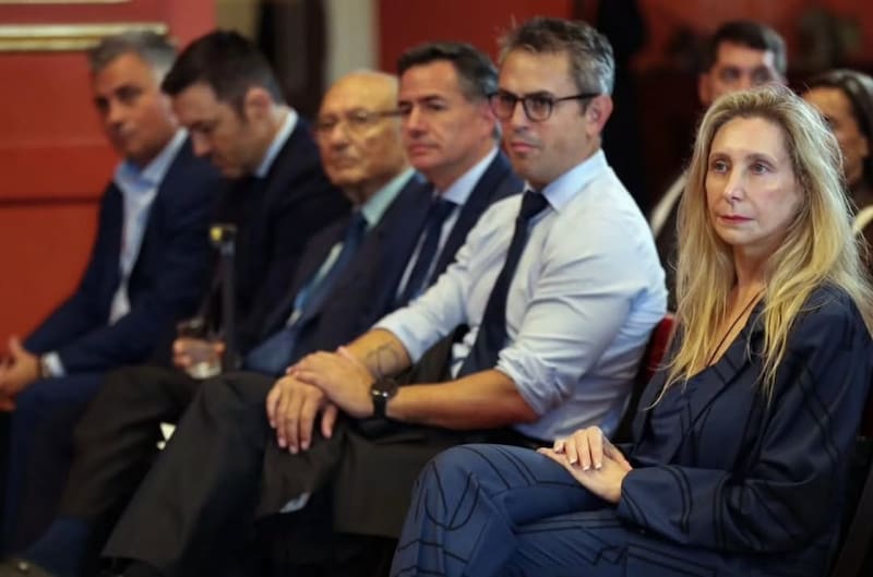 Karina Milei con Martín Menem y Gabriel Bornoroni