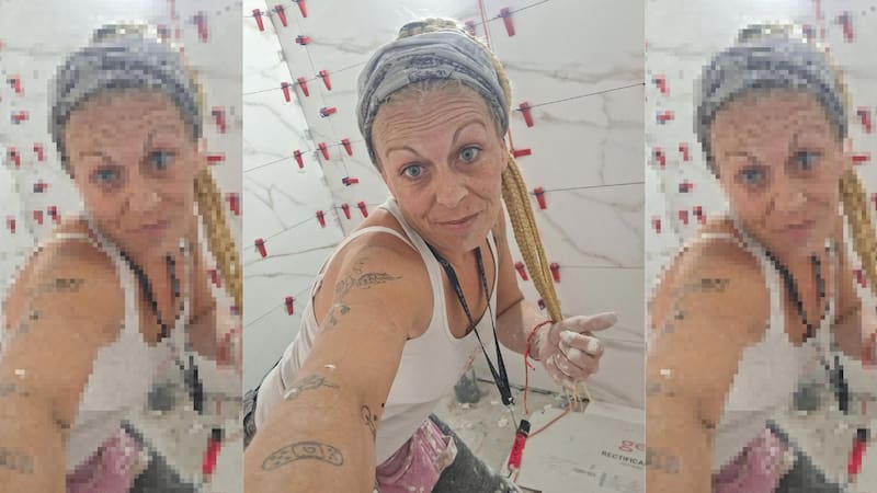 Kiki, mujer albañil con 20 años de experiencia: "La generación nueva es la generación nini, no quiere ni estudiar ni trabajar".