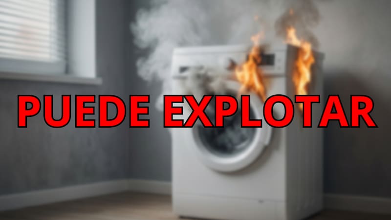 La advertencia de los fabricantes con respecto al riesgo de explosión de las lavadoras.